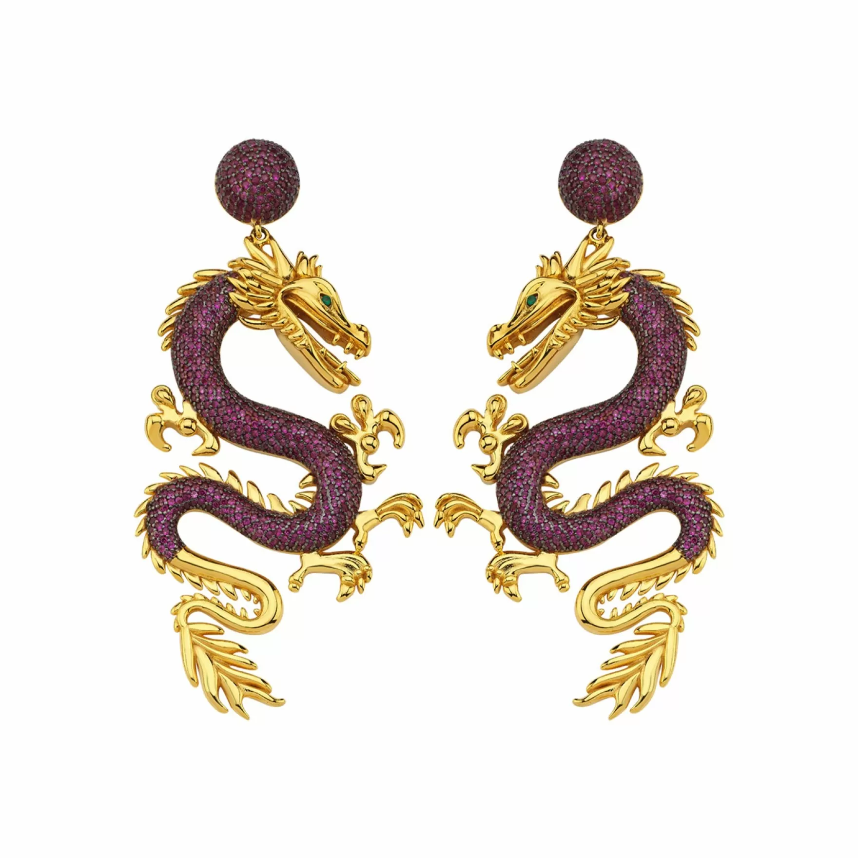 Hot Dragon Earrings Earrings