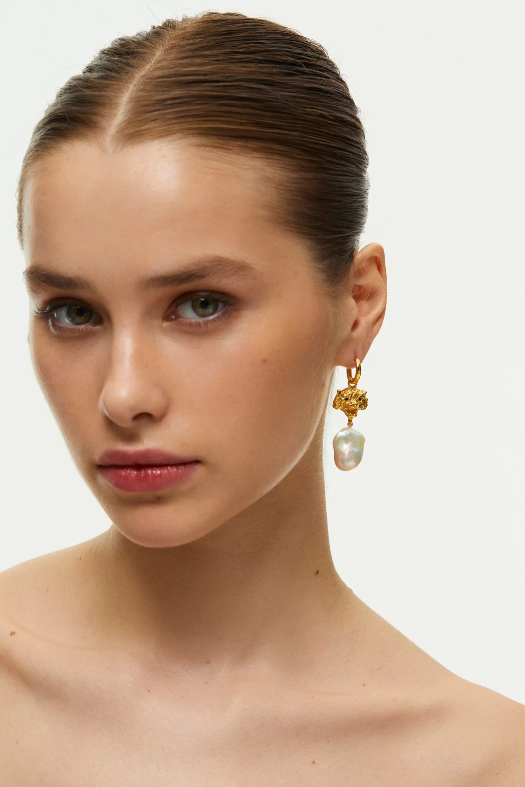 Cheap Tiger Baroque Hoop Earrings Earrings